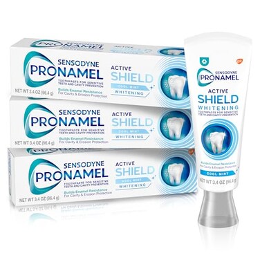 SENSODYNE PRONAMEL Sensodyne Pronamel Active Shield Whitening Enamel Toothpaste Cool Mint 34 Ounces x 3