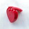 mollensiuer 5 Pieces Mini Heart Shaped Eyeshadow Palette Refillable Eye Shadow Dispenser Empty Lipstick Container Case Travel Plastic Cosmetic Container with Mirror for DIY Makeup Container Red