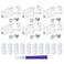 QWALIT 3 Pairs Ear Piercing Kit Silver Ear Piercing Gun Kit Disposable Self Piercing Earrings at Home Earring Gun Piercing kits with Earring Studs Small Ball