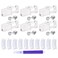 QWALIT 3 Pairs Ear Piercing Kit Silver Ear Piercing Gun Kit Disposable Self Piercing Earrings at Home Earring Gun Piercing kits with Earring Studs Small Ball