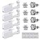 HYJLPAF Ear Piercing Kit 4 Pack Disposable Self Piercing Gun with 5mm Silver Earring Studs