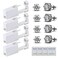 HYJLPAF Ear Piercing Kit 4 Pack Disposable Self Piercing Gun with 5mm Silver Earring Studs