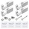 HELLWANG 2 Pack Nose Piercing 2 Pack Ear Piercing Kit Simple and Safe to Use Great for Beginners Silver