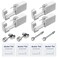 HELLWANG 2 Pack Nose Piercing 2 Pack Ear Piercing Kit Simple and Safe to Use Great for Beginners Silver