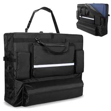 LUXJA Massage Table Bag Fits 24 to 30 Width Folding Massage Table Massage Table Carrying Case with Accessory Pockets Bag Only Black