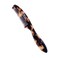 ZEUS Large 5 Mustache Comb for Men Handmade Saw Cut Long Handle Beard Mustache Grooming Tool for Precise Styling Tortoiseshell P12