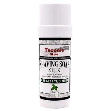 Taconic Shave Shaving Soap Stick with Antioxident Rich Seed Oils for a smooth shave Eucalyptus Mint