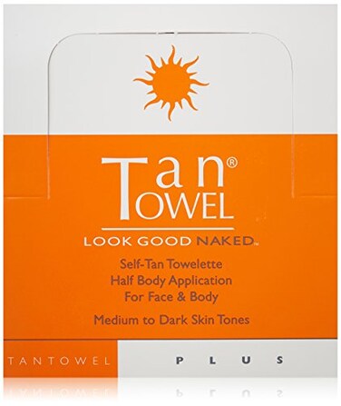 Tan Towel Half Body Plus Selfettes 50 Pack