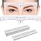 KINGMAS 100 Pack Eyebrow Ruler Disposable Brow Ruler Microblading Adhesive Eyebrow Sticker Stencil Guide Measuring Tool