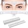 KINGMAS 100 Pack Eyebrow Ruler Disposable Brow Ruler Microblading Adhesive Eyebrow Sticker Stencil Guide Measuring Tool