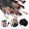 Daubigny Eye Makeup Brushes 12 PCS Professional Eye shadow Concealer Eyebrow Foundation Powder Liquid Cream Blending Brushes Set With Carrying Bag Black