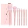 MSQ Make Up Brushes 8Pcs Makeup Brush Set Foundation Brush Blending Brush Eyeshadow Brushes Eye Brushes Set with Bag Pink