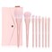 MSQ Make Up Brushes 8Pcs Makeup Brush Set Foundation Brush Blending Brush Eyeshadow Brushes Eye Brushes Set with Bag Pink