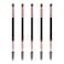 DELAYNOMORE77 Duo Eyebrow Brush Spoolie Brush and Angled Brow Brush Eyelash Brush for Eye Makeup 5pcs Black