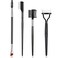 Skyley 4 Pieces Eyebrow Brush Eyelash Separator Brow Comb and Lash Spoolie Professional Eye Makeup Tools Metal Folding Lash Comb Black Double Head Eyelash Brush