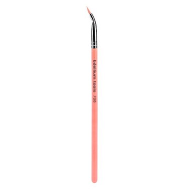 BDELLIUM TOOLS Bdellium Tools Professional Makeup Brush Pink Bambu Series 708 Bent Eyeliner With Soft Synthetic Fibers For Smooth Application Pink 1pc