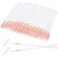 EBOOT eBoot 100 Pack Disposable Eyeliner Brush Applicator Cosmetic Eye Wands Makeup Tool Clear
