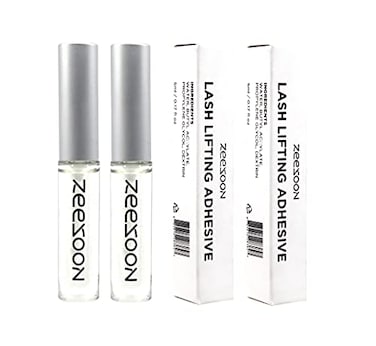 ZEESOON Zeesoon Lash Lifting Adhesive 5ml 016 oz Eyelash Perming Rod Fix Glue for Eyelas Curl Strong Sticky Hold Eyelash Extension Glue for Eyelash Lifting or False Eyelashes 2 Packs