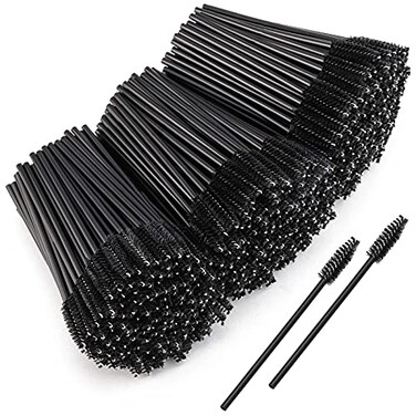 LoveBB Disposable Mascara Wands Brush Makeup Spoolies Bulk for Eyelash Extensions Black 1000 Pieces