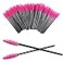 Queen Scepter 200Pcs Disposable Eyelash Wands Mascara Brushes Eyebrow Brush Lash Extension Combs Applicator Makeup Brush Rose red