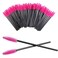 Queen Scepter 200Pcs Disposable Eyelash Wands Mascara Brushes Eyebrow Brush Lash Extension Combs Applicator Makeup Brush Rose red