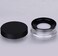 AKOAK Capacity 10 ml033 oz No Leaks Empty Reusable Plastic Loose Powder Compact Container DIY Makeup Powder Case with Sponge Powder PuffElasticated Net Sifter and Black Threaded Screw Lid