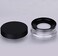 AKOAK Capacity 10 ml033 oz No Leaks Empty Reusable Plastic Loose Powder Compact Container DIY Makeup Powder Case with Sponge Powder PuffElasticated Net Sifter and Black Threaded Screw Lid