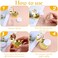 EupHHonycs 6 G Loose Powder Containers with Puff Empty Makeup Powder Container Reusable Plastic Powder Case Mini Powder Compact DIY Makeup Powder Case with Mirror