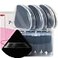 Ocim 10Pcs Triangle Powder Puffs for Face PowderSoft Velour Triangular Beauty PuffMakeup PressedBaking Setting Powder Sponge Applicator Pads with CaseBlack