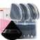 Ocim 10Pcs Triangle Powder Puffs for Face PowderSoft Velour Triangular Beauty PuffMakeup PressedBaking Setting Powder Sponge Applicator Pads with CaseBlack