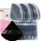 Ocim 10Pcs Triangle Powder Puffs for Face PowderSoft Velour Triangular Beauty PuffMakeup PressedBaking Setting Powder Sponge Applicator Pads with CaseBlack