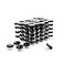 ZEJIA 10 Gram Sample Containers 100 Count Cosmetic Containers with Lids Refillable Empty Sample Jars Small Plastic Containers with Lids Black