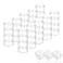 ZEJIA 5 Gram Sample Containers with Lids Mini Makeup Containers Empty Plastic Travel Cosmetic Containers with Labels200 Count Clear Lid
