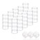ZEJIA 5 Gram Sample Containers with Lids Mini Makeup Containers Empty Plastic Travel Cosmetic Containers with Labels200 Count Clear Lid