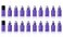 ZbFwmx 20 Pack Set 2ML58 Dram Mini Sample Roll Glass Bottles for Essential Oils Roller Refillable Perfume Roll Bottle 2ML Purple