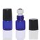 ZbFwmx 20 Pack Set 1ML Mini Sample Roll Glass Bottles for Essential Oils Roller Refillable Perfume Roll Bottle 1ML Blue