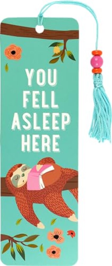 PETER PAUPER You Fell Asleep Here Beaded Bookmark