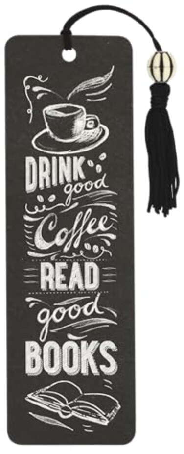 PETER PAUPER Coffee Books Beaded Bookmark1Pc