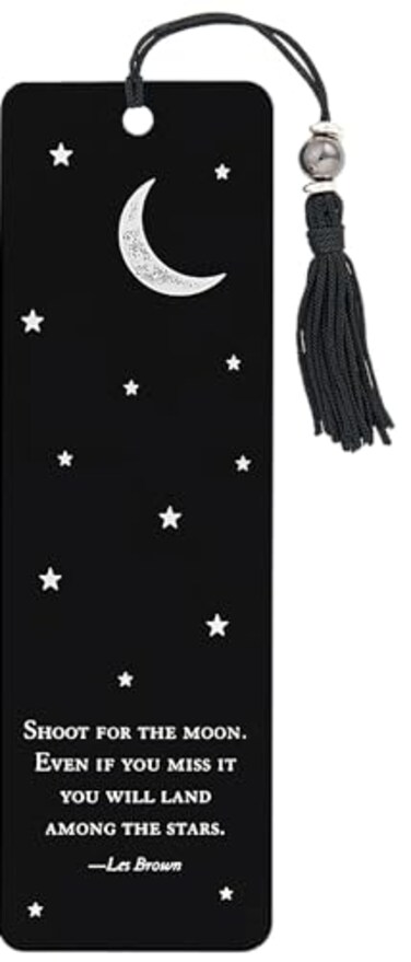 PETER PAUPER Shoot for the Moon Beaded Bookmark