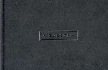 PETER PAUPER Classic Black Guest Book