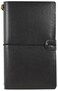PETER PAUPER Voyager Refillable Notebook Black Travelers Journal Planner Notebook