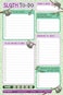 PETER PAUPER Sloth Daily Planner and Note Pad