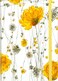 PETER PAUPER Yellow Flowers Journal Diary Notebook