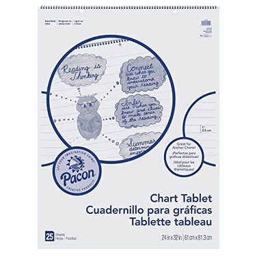 Pacon Chart Tablet 24 x 32 1 Ruled 25 Sheets