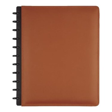 TUL Custom NoteTaking System Discbound Notebook Letter Size Leather Cover Brown