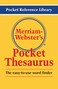Merriam-Webster MerriamWebsters Pocket Thesaurus Newest Edition Flexi Paperback Pocket Reference Library