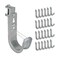 ICC Beam Clamp J Hook 2 with Retainer Clip Galvanized Steel Cable Management Hooks for Hanging Cable to Beams RustResistant EIA and TIA Compliant 2 Inch 25 Pack