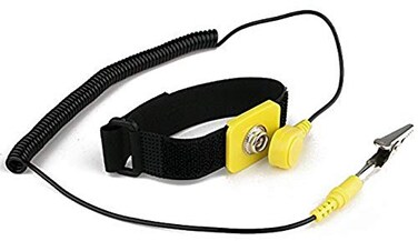 iMBAPrice AntiStatic Adjustable Grounding Wrist Strap Components Black Yellow