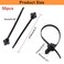 S SYDIEN Push Mount Zip Ties 50Pcs Heavy Duty Black Wire Zips Tie Mounts 2 in 1 Nylon Self Locking Push Mount Cable Zip Tie for Engine Bay Wire Harness Indoor Wires Tying 83x02