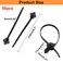 S SYDIEN Push Mount Zip Ties 50Pcs Heavy Duty Black Wire Zips Tie Mounts 2 in 1 Nylon Self Locking Push Mount Cable Zip Tie for Engine Bay Wire Harness Indoor Wires Tying 83x02